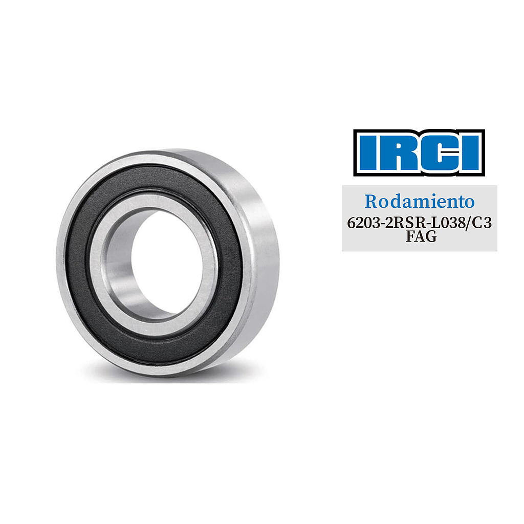 RODAMIENTO 6203-2RSR-L038/C3 FAG