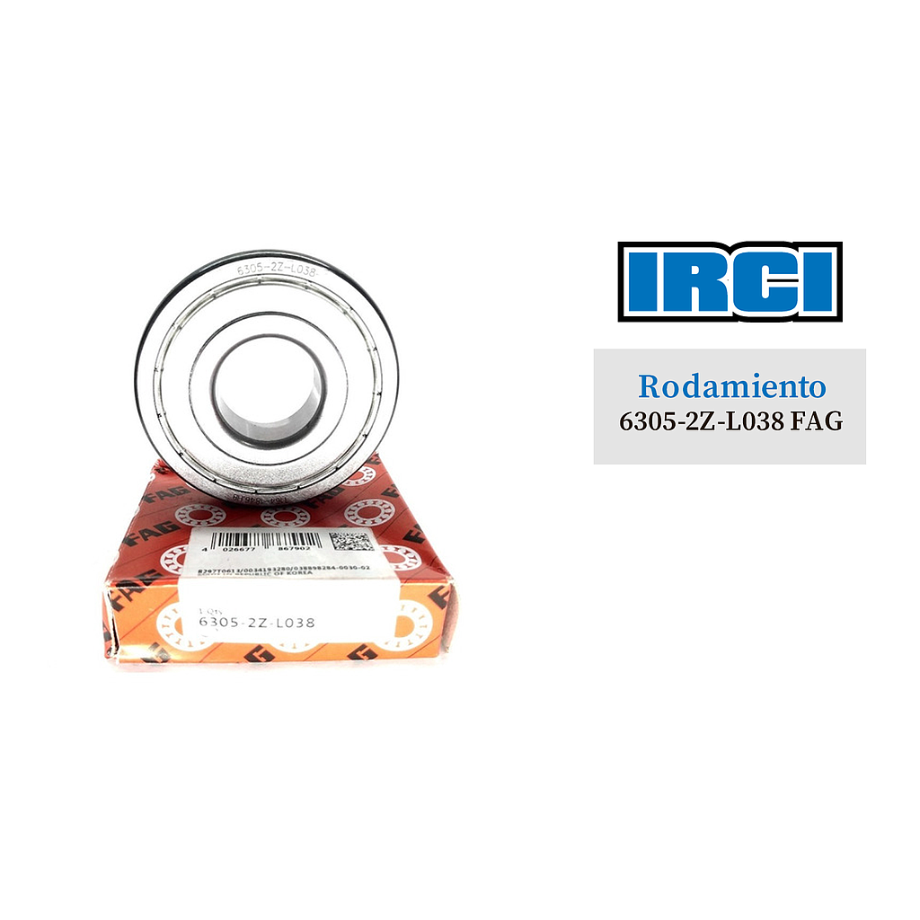RODAMIENTO 6305-2Z-L038 FAG